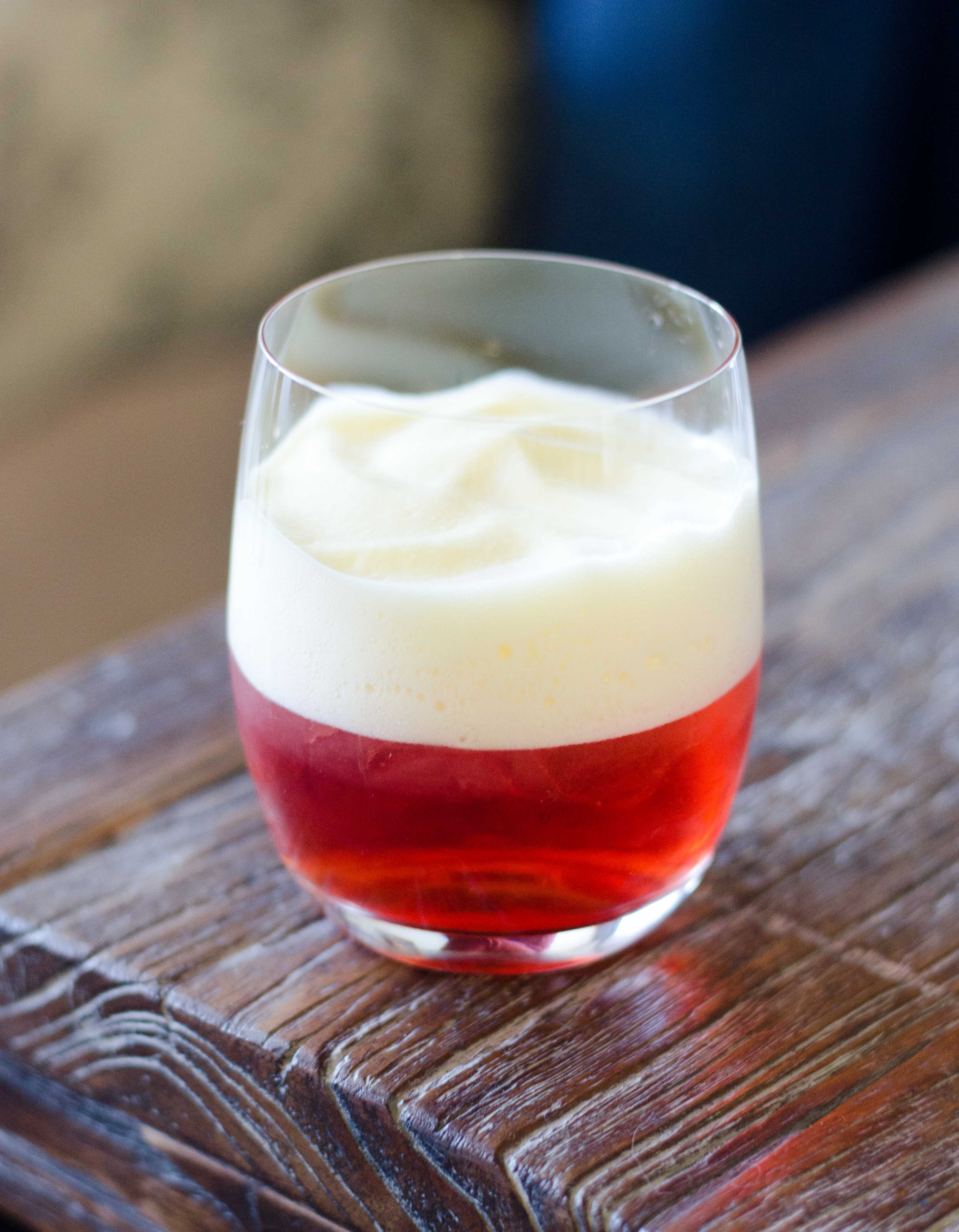 Negroni with Orange and Prosecco Foam - A Kitchen Cat
