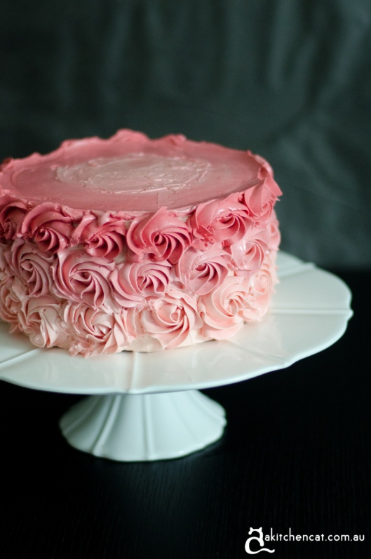 pink ombre cake 